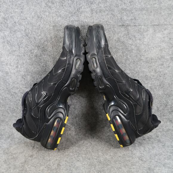 Nike Shoes Big Kids 7Y Air Max Plus Sneakers Athletic Trainer Black Breathable - Picture 9 of 13